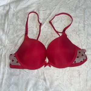 victoria’s secret mesh heart bra